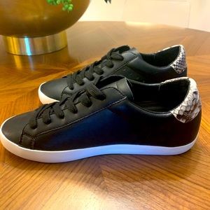 Never worn! Black leather Banana Republic Sneakers